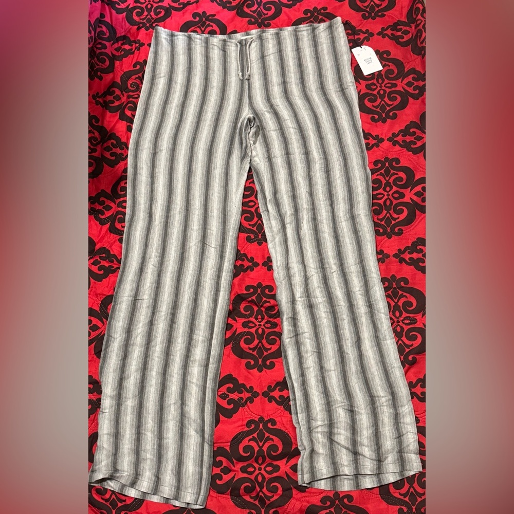 Maryam Nassir Zadeh Gray Striped Pants